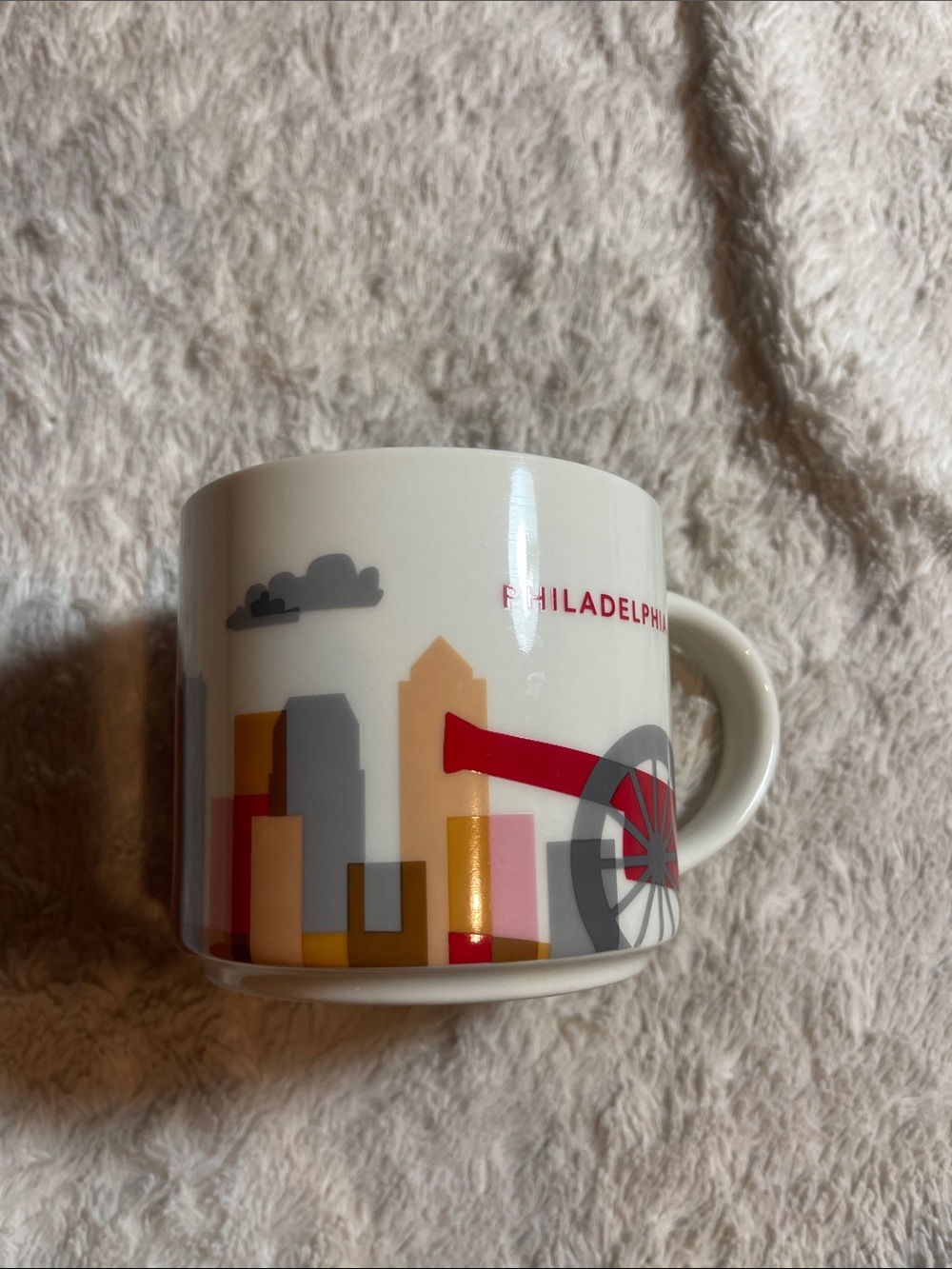 Starbucks, you are here, Philadelphia mug